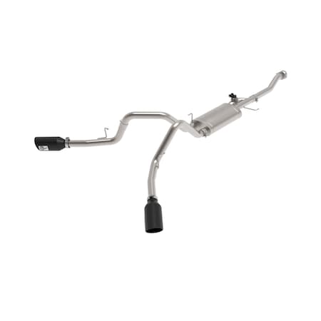 Afe Stainless Steel, With Single Muffler, 3 Inch Pipe Diameter, Single Exhaust With Dual Exits 49-33129-B